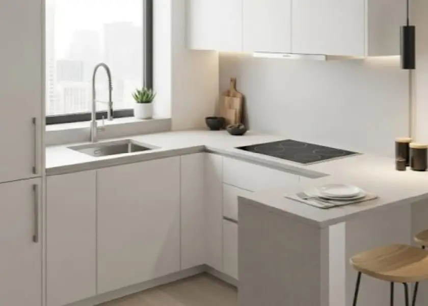 Inspirasi Dapur Minimalis Putih Bersih